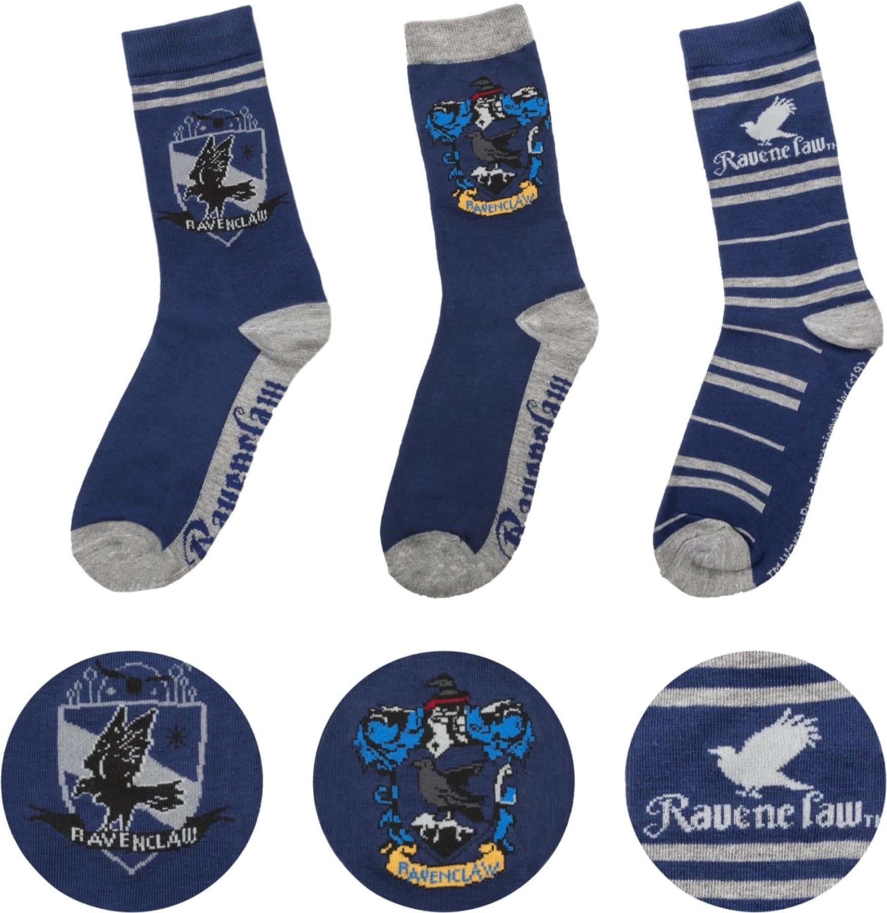 Harry Potter: Cinereplicas - Ravenclaw (Set 3 Soks / Set 3 Calzini)