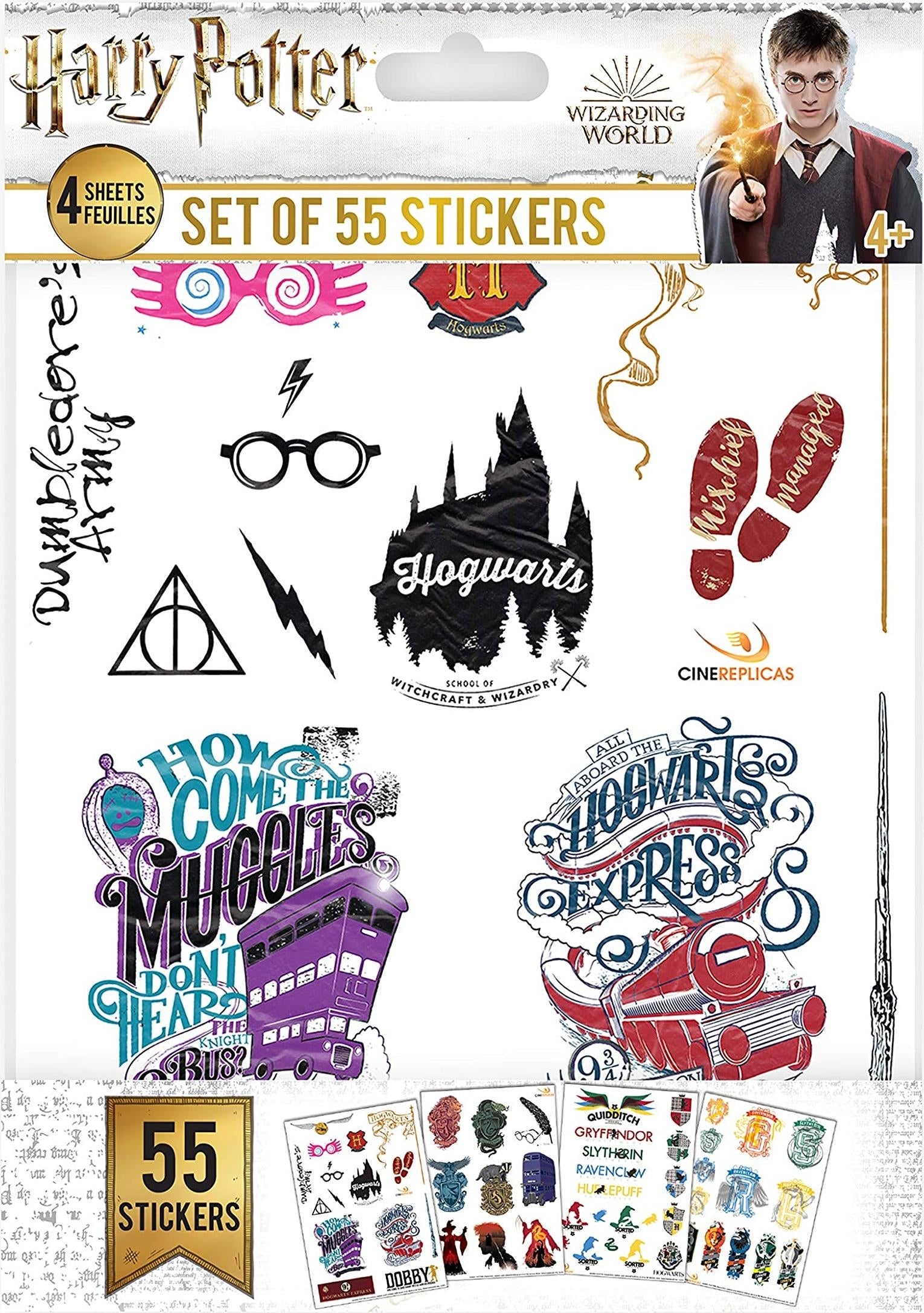 Harry Potter: Cinereplicas (Set Of 55 Stickers)