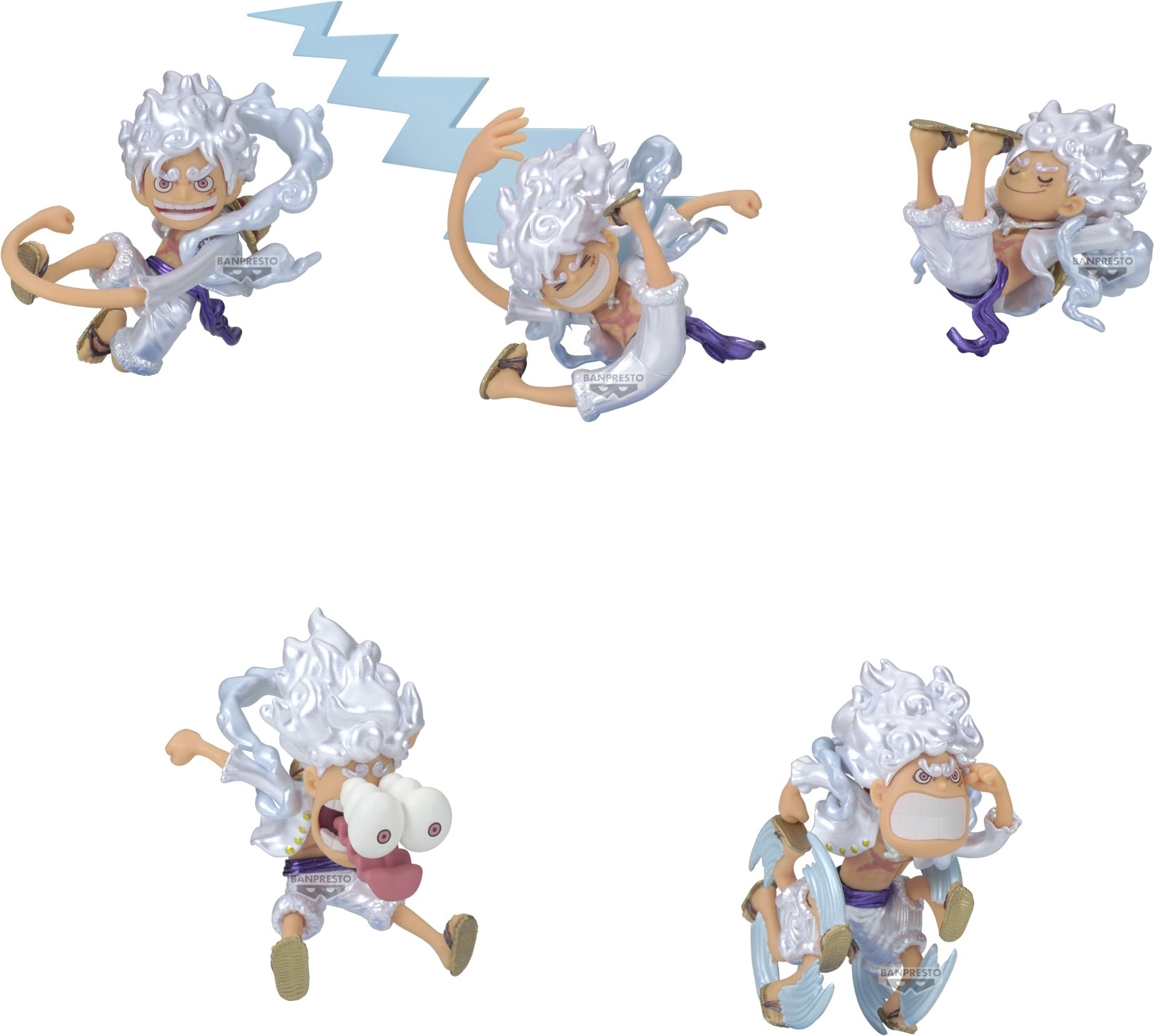 One Piece: Banpresto - World Collectable Figure-Monkey.D.Luffy Gear5 Special-Metallic Color Ver.