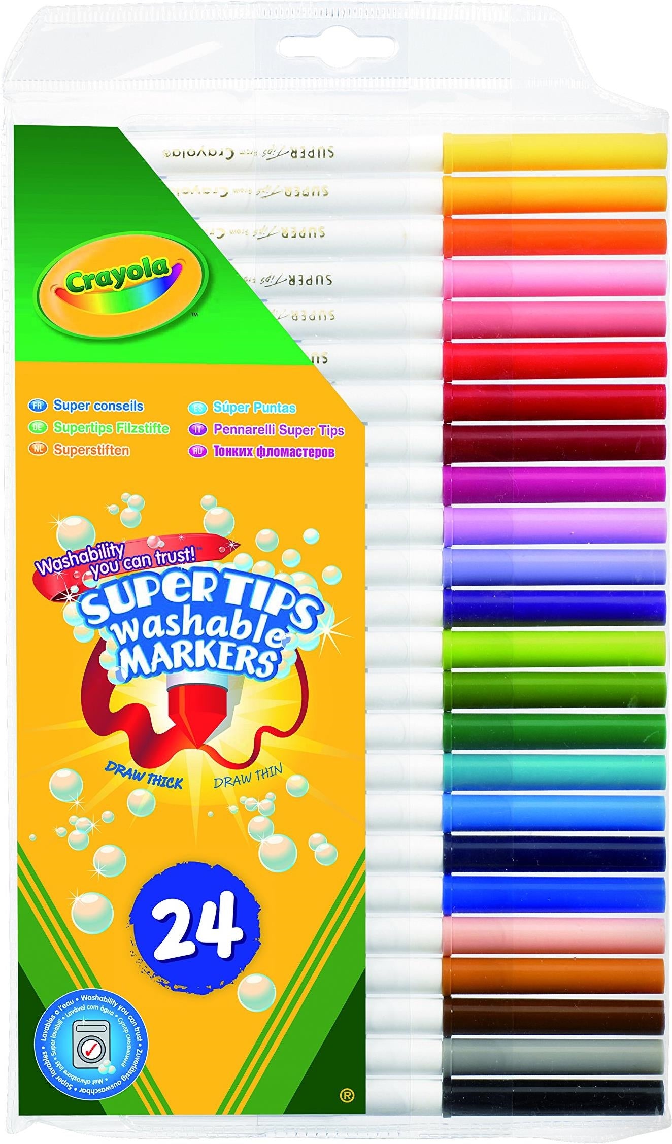 Crayola: 24 Pennarelli Superpunta Lavabili