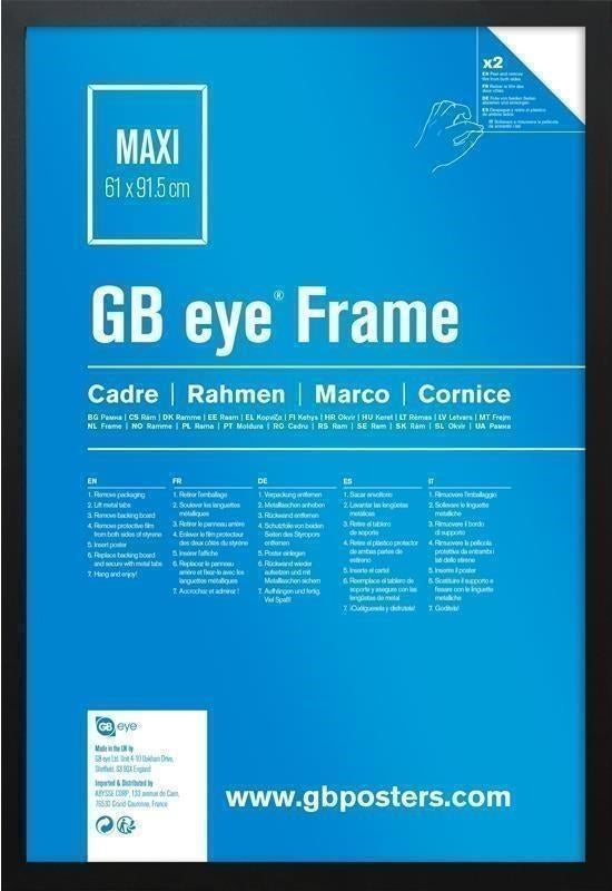 Gb Eye: Maxi Poster Frame / Cornice Eton Nera 61x91.5cm