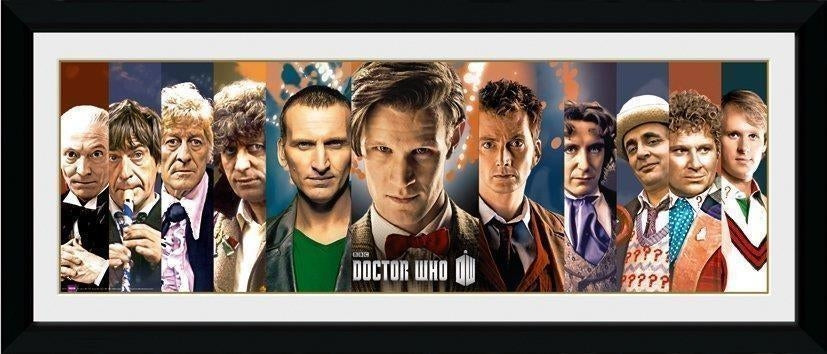 Doctor Who: 11 Doctors (Stampa In Cornice 76x30 Cm)