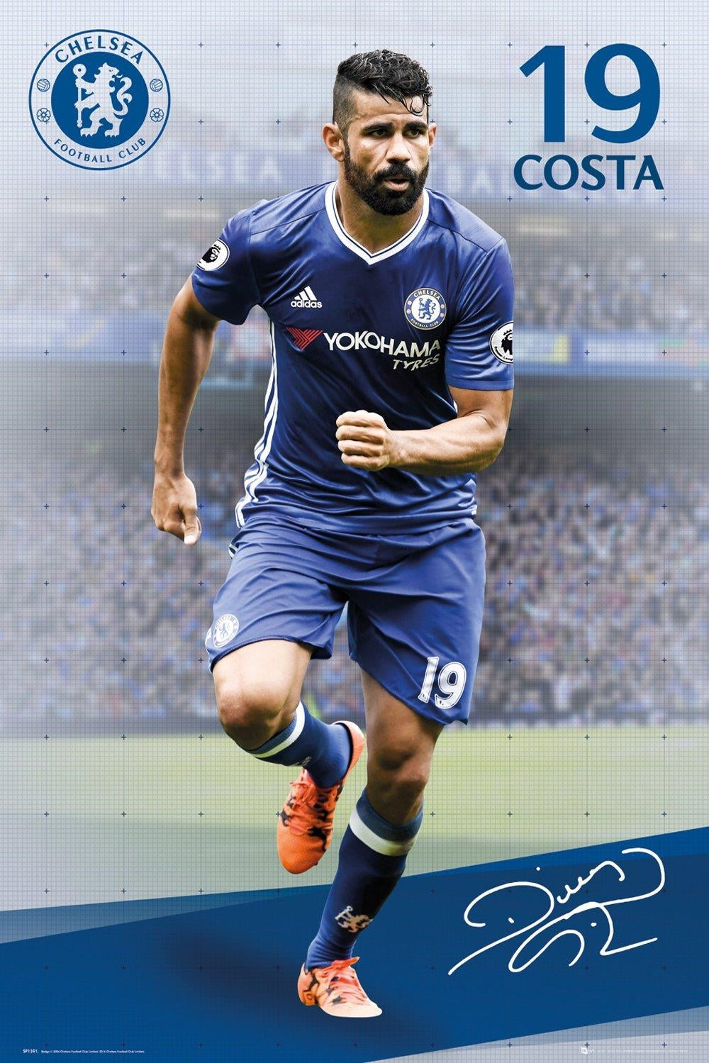 Chelsea: Costa 16/17 (Poster Maxi 61x91,5 Cm)