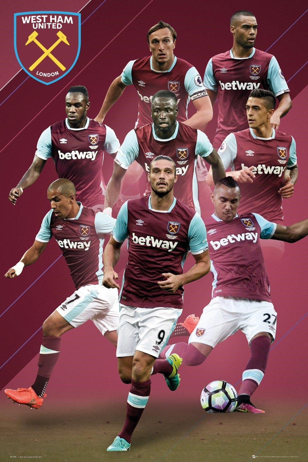 West Ham: Players 16/17 (Poster Maxi 61x91,5 Cm)