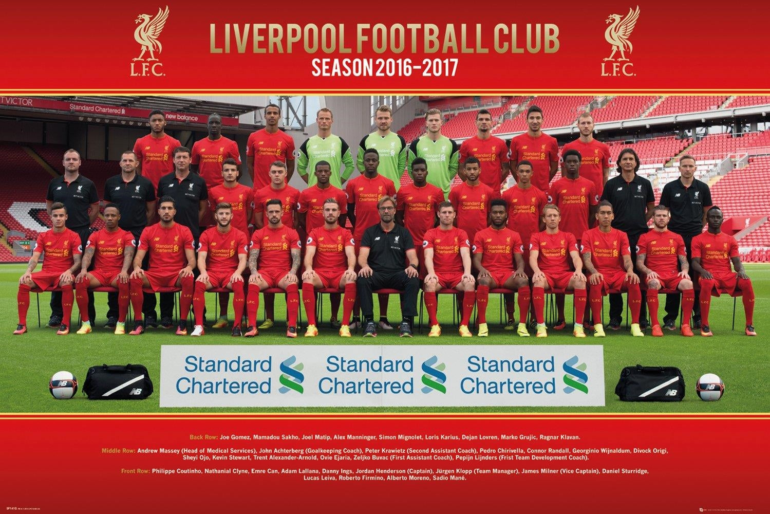 Liverpool: Team Photo 16/17 (Poster Maxi 61x91,5 Cm)