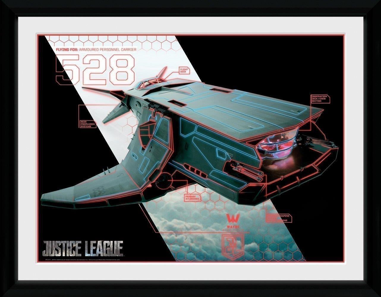 Dc Comics: Justice League Movie - Flying Fox (Stampa In Cornice 30x40)
