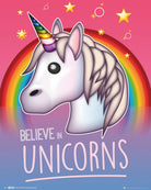 Emoji: Believe In Unicorns (Poster Mini 40x50 Cm)