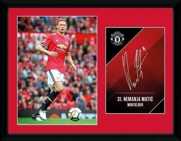 Manchester United: Matic 17/18 (Stampa In Cornice 30X40 Cm)