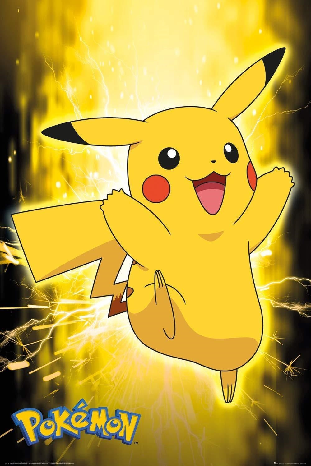 Pokemon: GB Eye - Pikachu Neon (Poster 91,5X61 Cm)