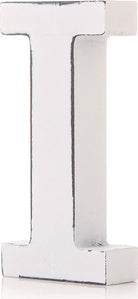 Shruti: Wooden Letter - 11Cm 'I' White