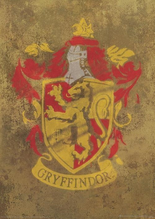 Harry Potter: Pyramid - Gryffindor Crest (Stampa 30X40 Cm)