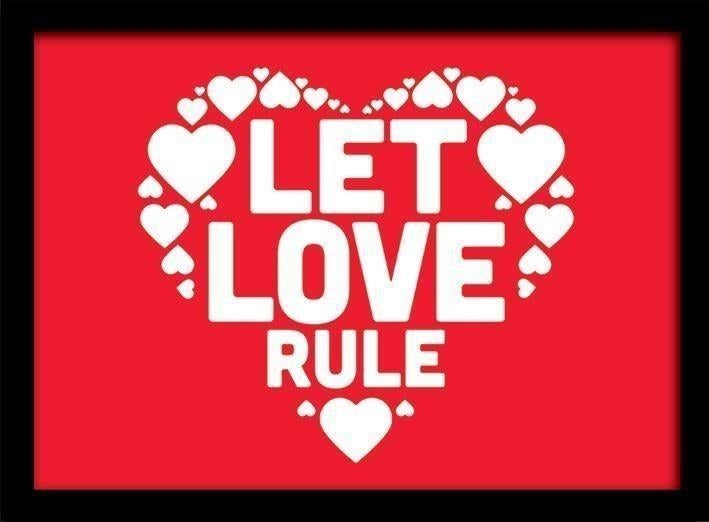 Pyramid: Let Love Rule (Stampa In Cornice 30X40 Cm)