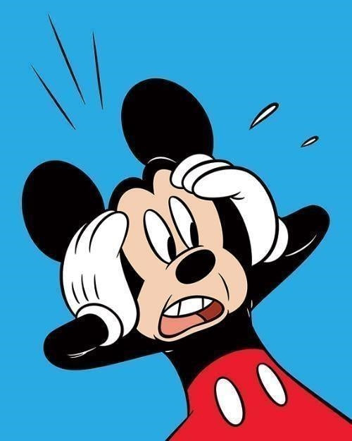 Disney: Pyramid - Mickey Mouse - Shocked (Stampa Su Tela 40X50 Cm)
