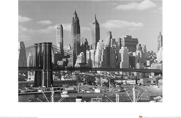 Time Life: Pyramid - Lower Manhattan Skyline 1948 30X40 Cm (Art Print / Stampa)