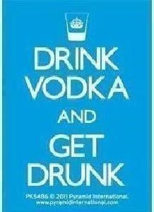 Pyramid: Drink Vodka And Get Drunk (Keychain / Portachiavi)