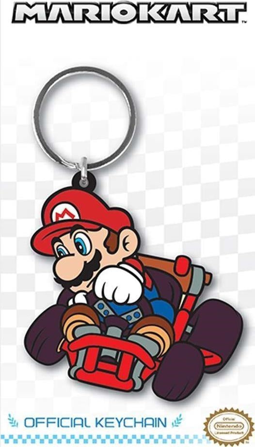 Nintendo: Pyramid - Super Mario - Mario Drift (Rubber Keychain / Portachiavi Gomma)