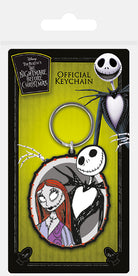 Disney: Pyramid - The Nightmare Before Christmas - Jack & Sally (Rubber Keychain / Portachiavi Gomma)