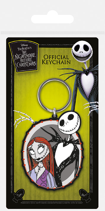 Disney: Pyramid - The Nightmare Before Christmas - Jack & Sally (Rubber Keychain / Portachiavi Gomma)