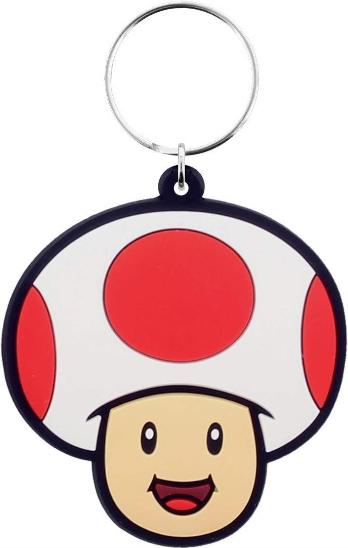 Nintendo: Pyramid - Super Mario - Toad (Rubber Keychain / Portachiavi Gomma)