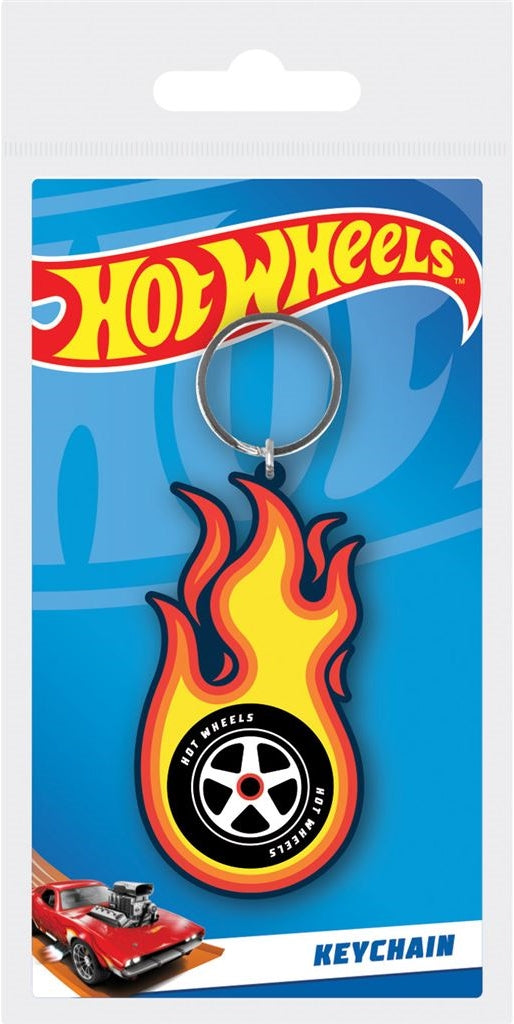Hot Wheels (Burning Tyre) Pvc Keychain