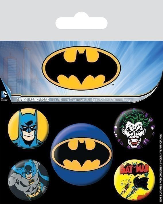 Dc Comics: Pyramid - Batman (Pin Badge Pack / Set Spille)