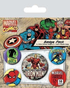 Marvel: Pyramid - Iron Man - Retro (Pin Badge Pack / Set Spille)