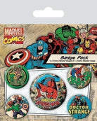 Marvel: Pyramid - Spider-Man - Retro (Pin Badge Pack / Set Spille)