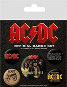 Ac/Dc: Pyramid - Logo (Pin Badge Pack / Set Spille)