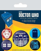 Doctor Who: Pyramid - Exterminate (Pin Badge Pack / Set Spille)