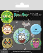 Rick And Morty: Pyramid - Heads (Pin Badge Pack / Set Spille)