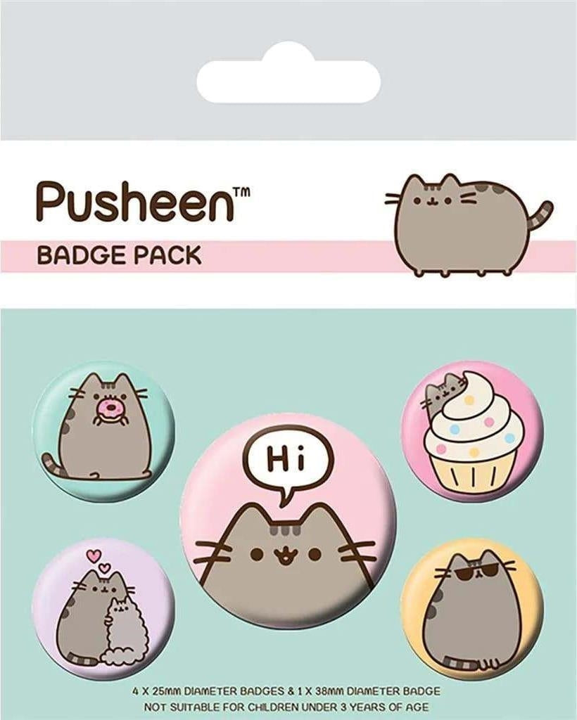 Pusheen: Pyramid - Pusheen Says Hi (Pin Badge Pack / Set Spille)