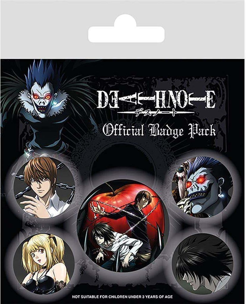 Death Note: Pyramid - Official (Pin Badge Pack / Set Spille)