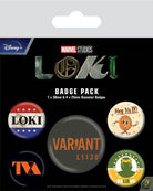 Marvel: Pyramid - Loki Tva (Badge pack / Set Spille)