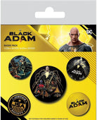 Dc Comics: Black Adam - Pyramid - Heroes - (Pin Badge Pack / Set Spille)