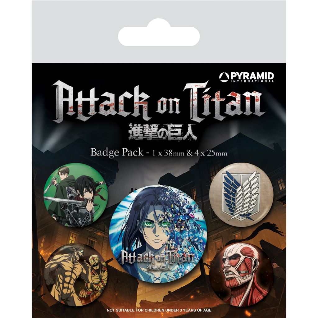 Attack On Titan: Pyramid - S4 Badge Pack