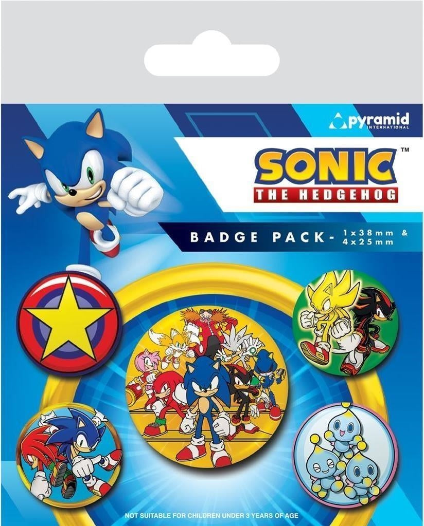 Sonic The Hedgehog (Speed Team) Badge Pack