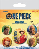 One Piece: Pyramid - Live Action - The Straw Hats (Badge Pack / Set Spille)