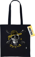One Piece Live Action (Skull Hat) Black Tote Bag