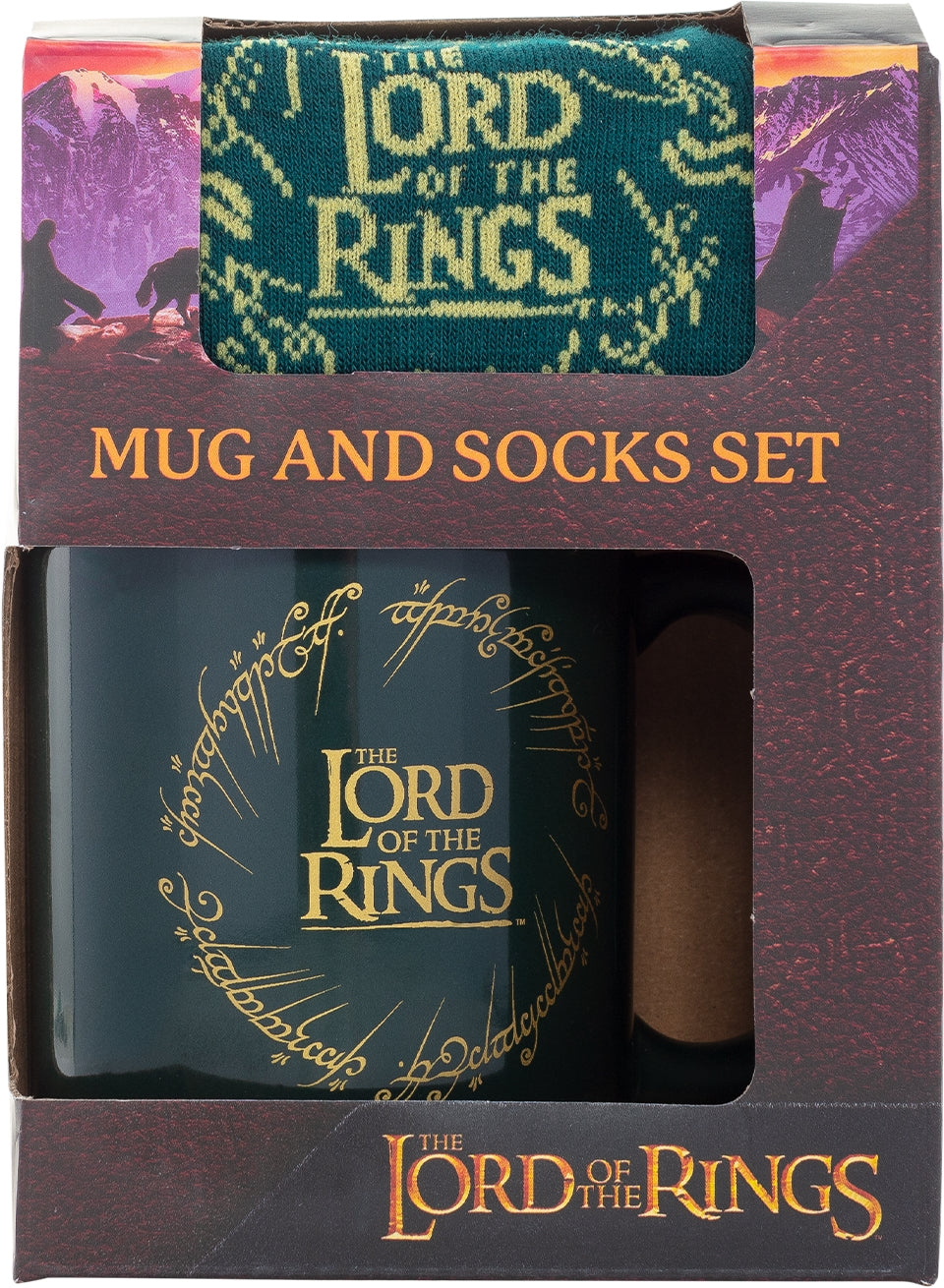 Lord Of The Rings: (Logo) (Mug & Sock Set / Set Tazza & Calzini)