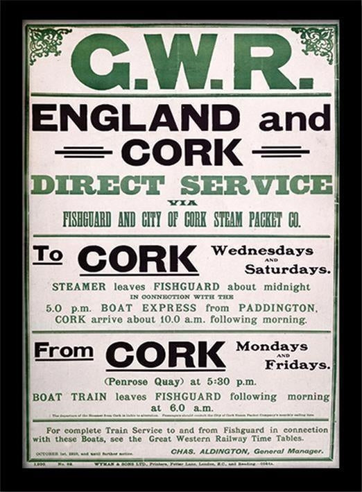 Pyramid: Gwr England & Cork (Stampa In Cornice 30X40 Cm)