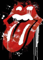 Rolling Stones (The): Pyramid - Graffiti Lips (Stampa Su Tela 60X80 Cm)