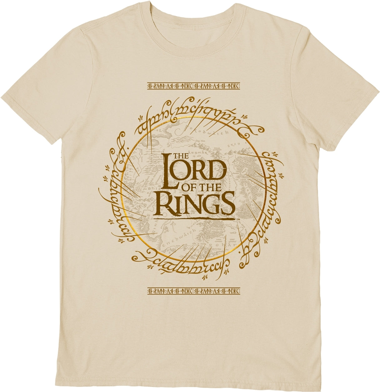 Lord Of The Rings - Map Logo L Unisex T-Shirt