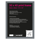 Frame - Grey Ash Wood Frame 40X30Cm (New Spec 20X15 Profile)