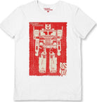 Transformers (Red Optimus) White Unisex T-Shirt Medium
