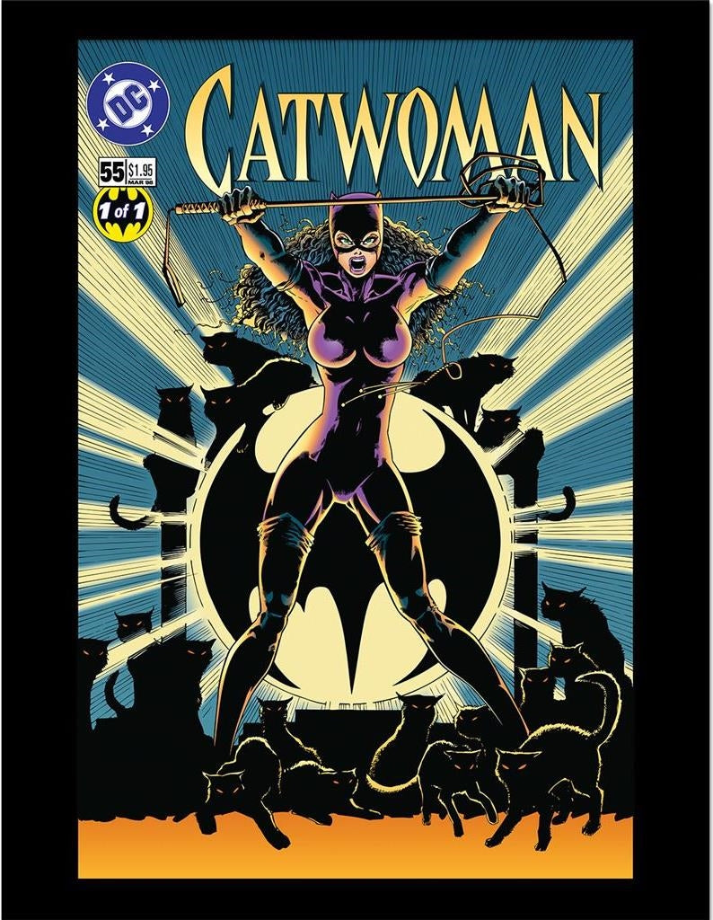 Batman Comic Covers (Comic Catwoman) Collector Print (Framed)