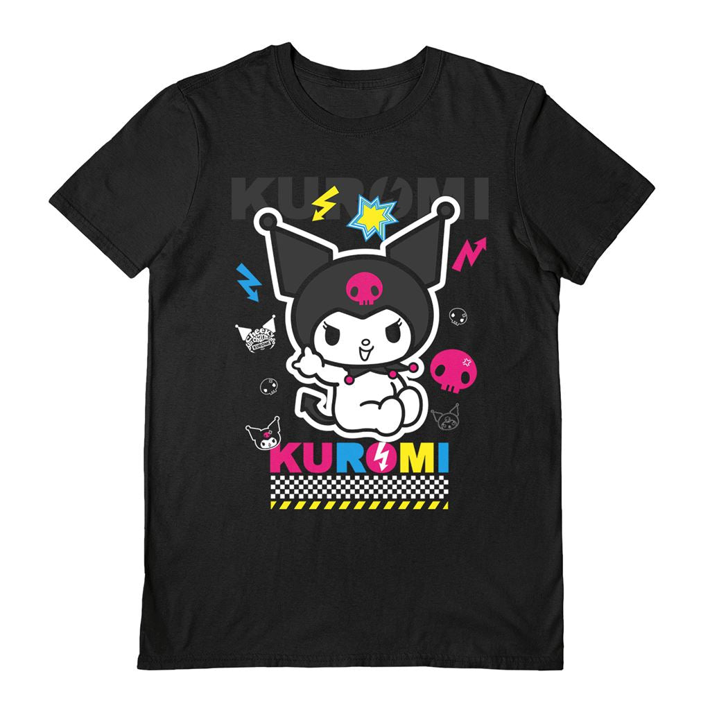 Sanrio (Kuromi Cmyk) Black Xl Unisex T-Shirt