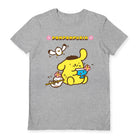 Sanrio (Pompompurin Drinks) Sports Grey M Unisex T-Shirt