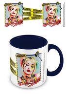 Dc Comics: Pyramid - Birds Of Prey - Harley Quinn Warning (Blue Inner Mug / Tazza)