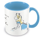 Disney: Pyramid - Alice In Wonderland - Teatime With Alice (Blue Coloured Inner Mug / Tazza)