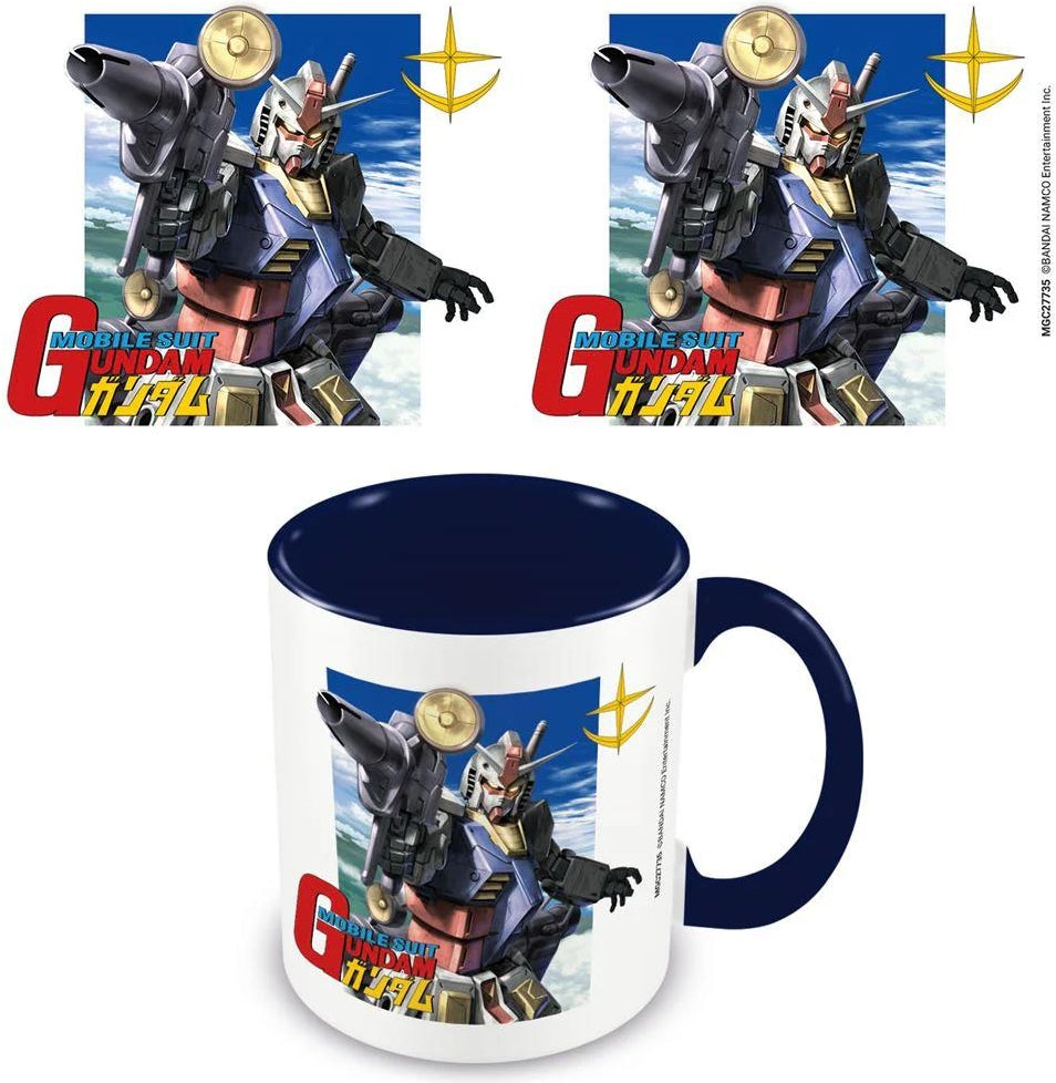 Gundam: Pyramid - Taking Aim (Blue Coloured Inner Mug / Tazza)